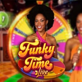Funky Time slot visual from Evolution available on spinfin.gr.com