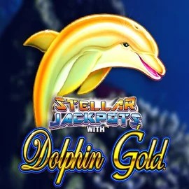 Enjoy Dolphin Gold with Stellar Jackpots by Lightning Box Game – logo hosted on spinfin.gr.com